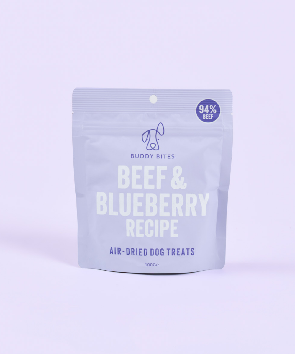 Beef & Blueberry Air Dried Dog Treats