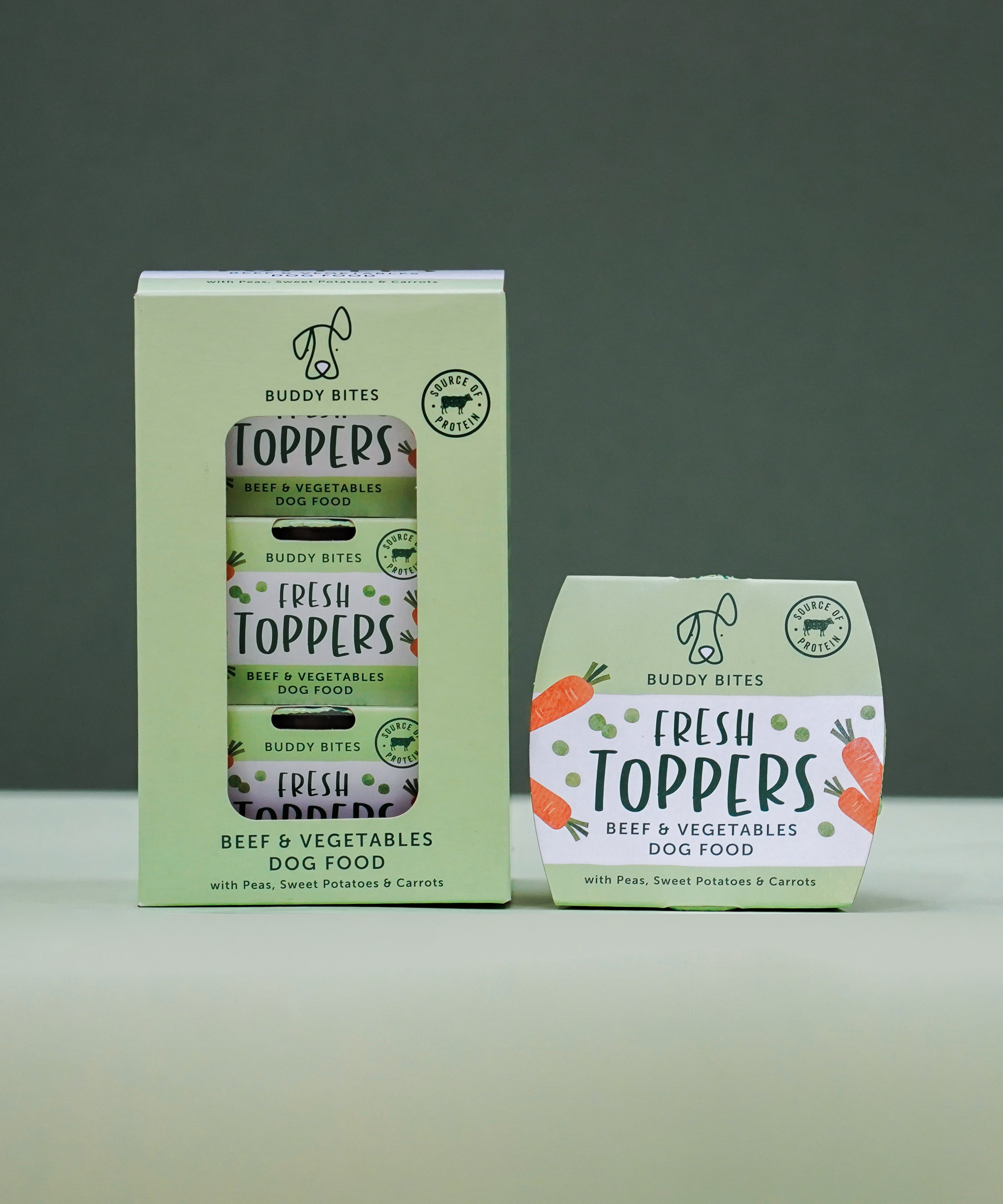 Fresh Dog Food Toppers (Beef & Vegetables)