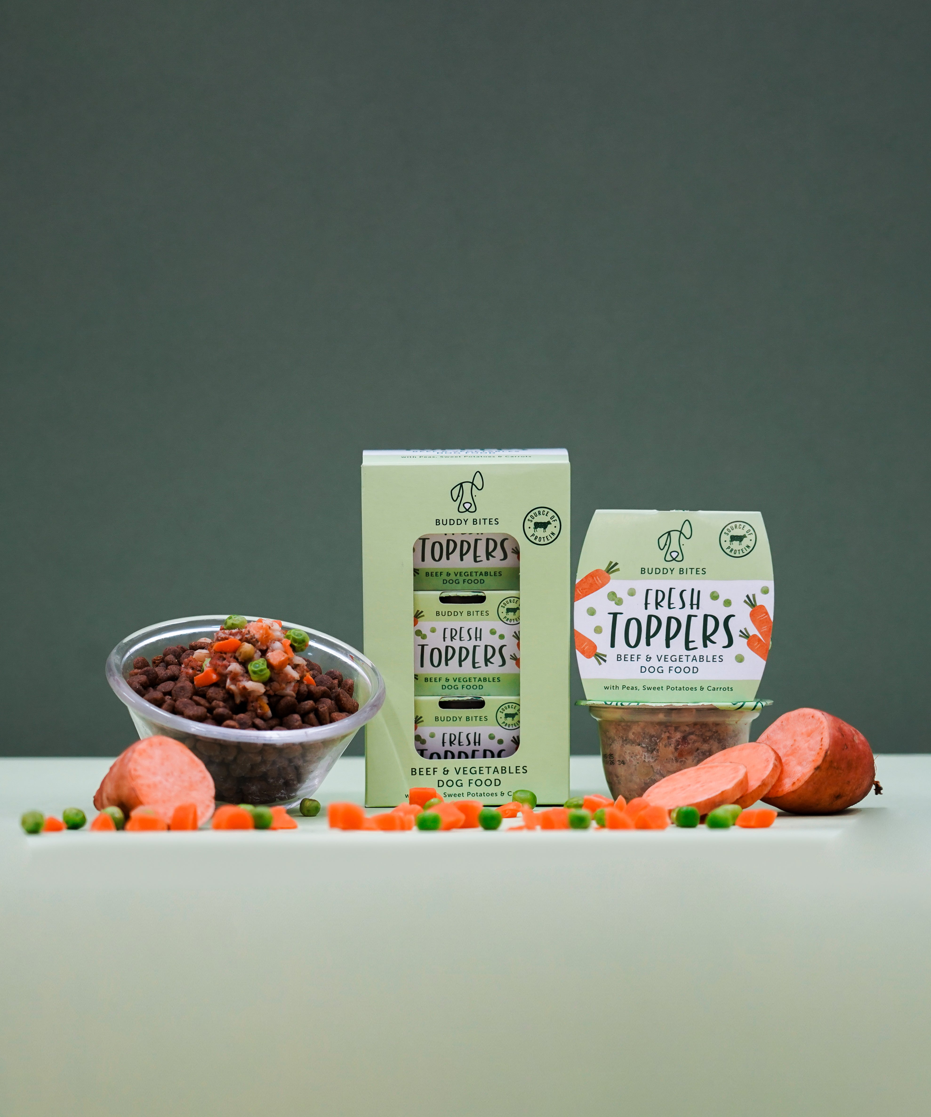 Fresh Dog Food Toppers (Beef & Vegetables)